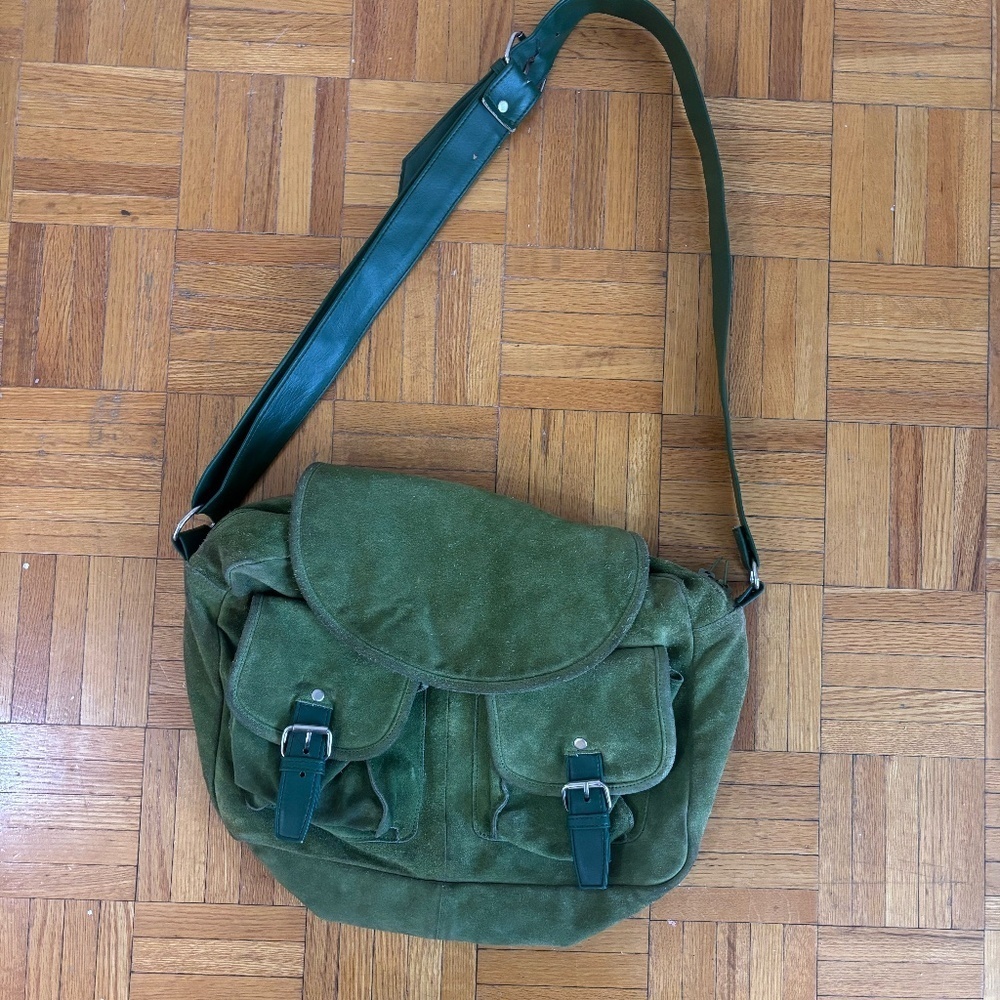 green leather bag satchel * accepting offers * read descriptions